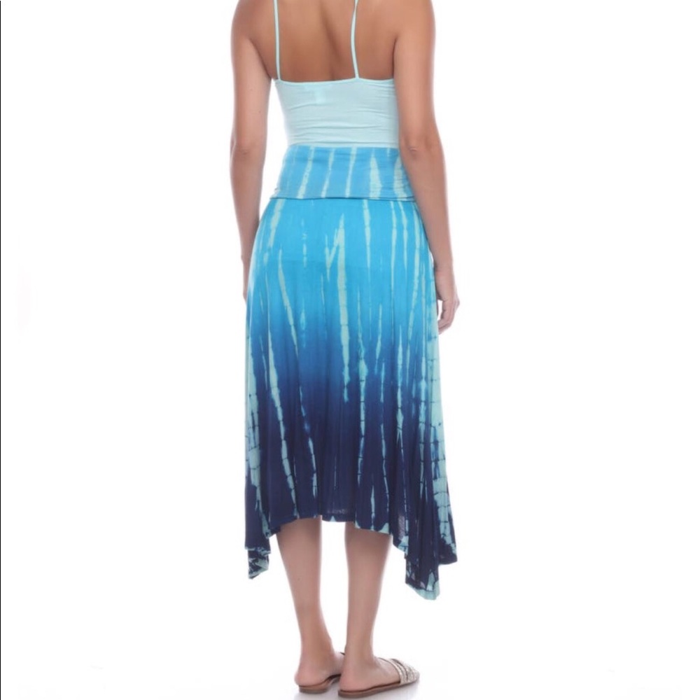 NWT Boho Me Collection Knit Tie Dye Convertible Skirt/Dress/Coverup - Picture 4 of 11